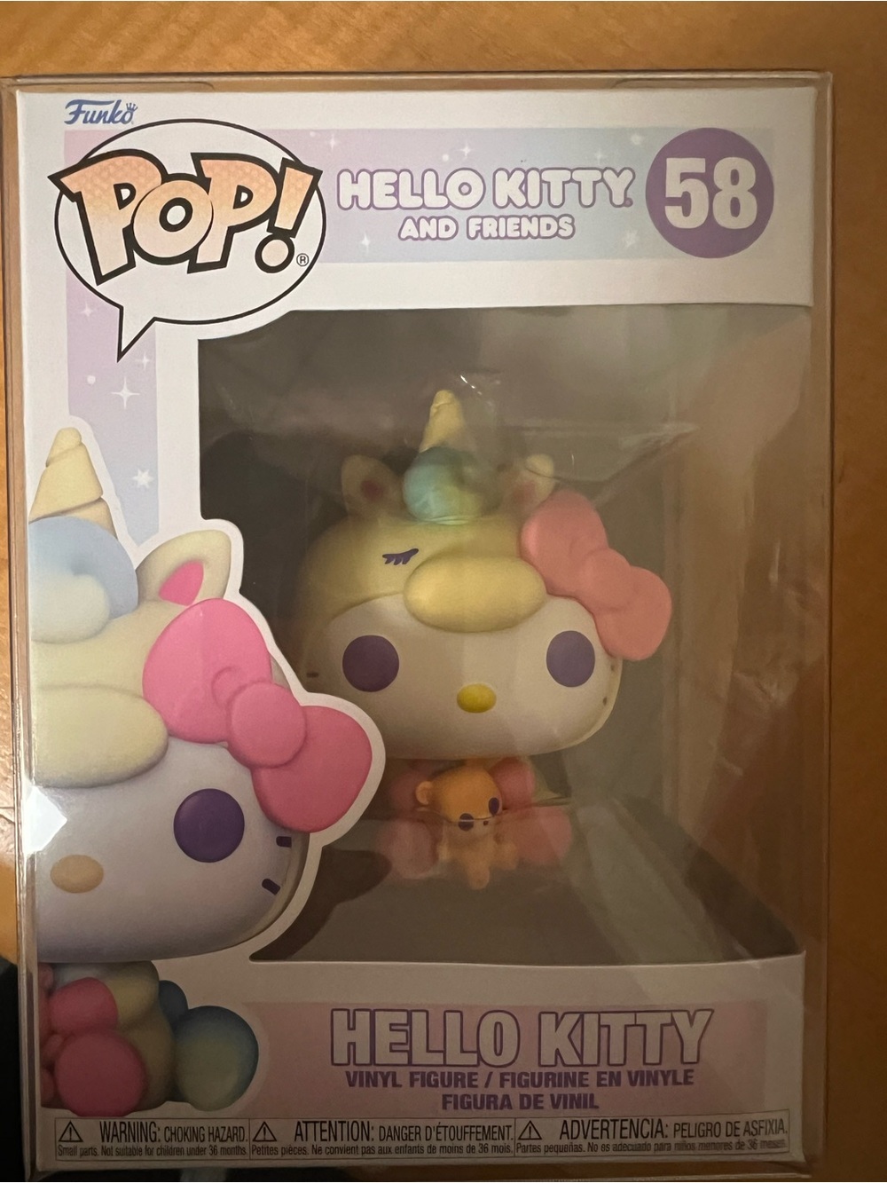 Funko Pop! Hello Kitty Pastel Unicorn Vinyl Figure - Yellow, Pink, Blue, Purple